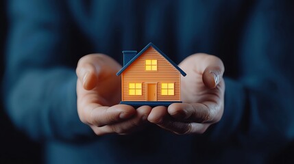 Digital assistant projecting animated options for home loan plans, seamless user interface in focus