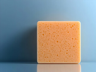Orange Sponge 3D Render