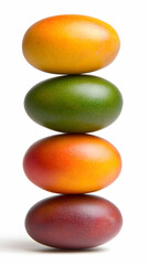 Stacked Colorful Eggs Illustration
