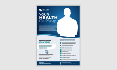Professional Medical Flyer Design | Healthcare Marketing Templates for Clinics, Hospitals, and Wellness Centers | Editable and High-Quality Designs on Adobe Stock.