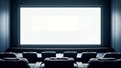 Obraz premium Blank cinema screen closeup 