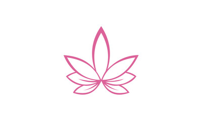 Pink flower icon