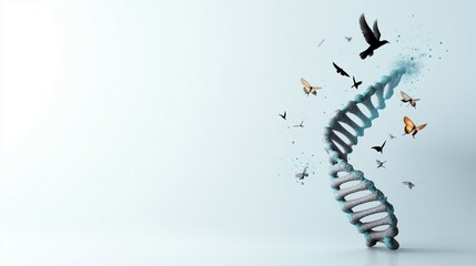 Gene Therapy Bird Evolution Scientific Visualization