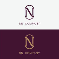 SN Fashion beauty logo design, Luxury SN logo design, Illustrations

