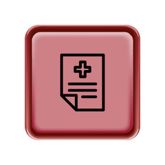 Medical Report icon template