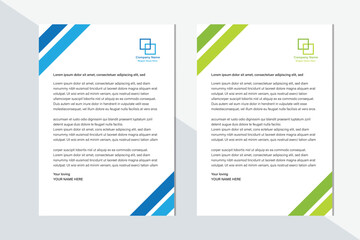 Modern Letterhead Vector Illustration Design Template 