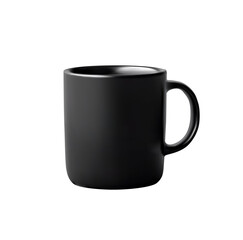 Realistic Black Coffee Mug Vector Illustration. Perfect for Branding, Merchandise Design, and Mockup Templates