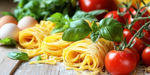 Raw pasta preparation featuring fresh ingredients such as tomatoes, basil, and eggs is an art in itself. Delve into raw pasta preparation for a delightful culinary experience.