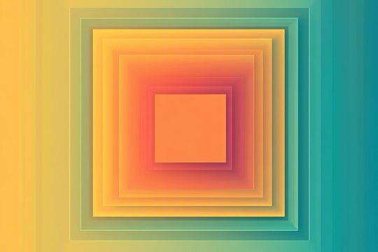 Abstract background with nested squares in warm color gradients.  Perfect for modern designs.