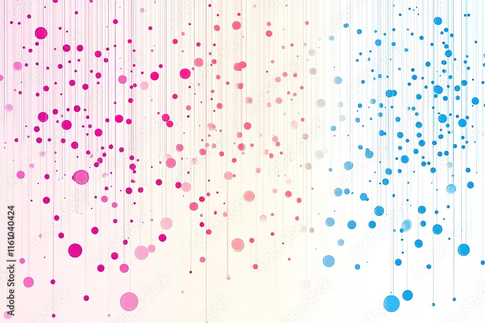 Aufkleber abstract background with colorful dots and lines. perfect for modern designs and presentations.