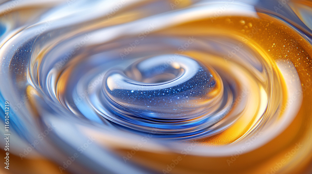Poster colorful abstract swirl showcasing vibrant hues and fluid dynamics in a close-up view