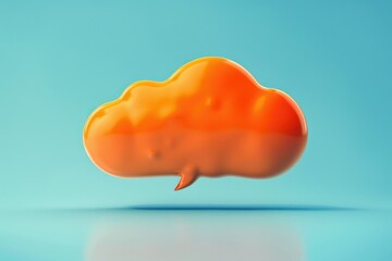 An abstract digital cloud communicating ideas