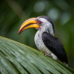 Hornbill in a Tropical Paradise