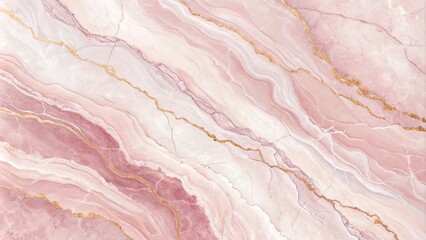 Elegant pink marble texture with gold veins and soft wavy patterns