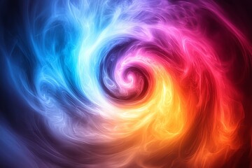 spiral design glowing