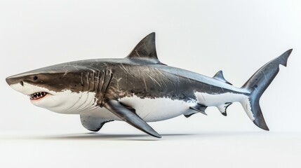 Fototapeta premium Anatomical model of great white shark for educational purposes.