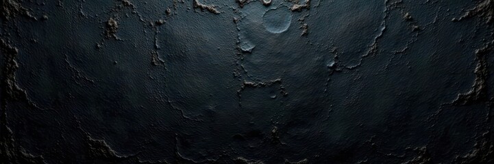 Obraz premium Dark, distressed leather texture Black grunge background , black background, fabric