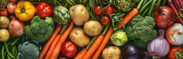 Freshly Harvested Colorful Vegetables.