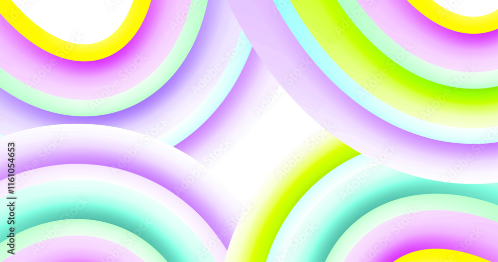 Aufkleber the image is a series of multi-colored 3d stripes, made in vector format. the stripes create a smoot