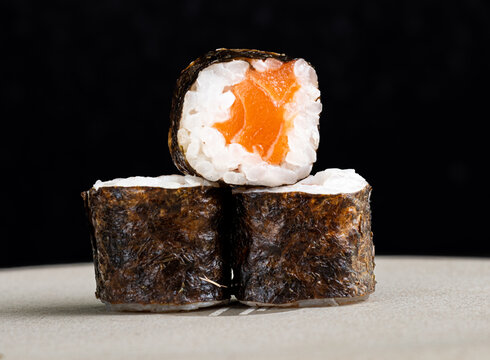 sushi on a plate