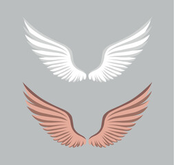 Obraz premium wings illustration set