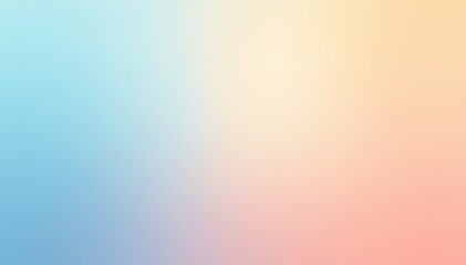 Ombre background with pastel colors gradating from light blue to pale orange, softfocus, abstractart