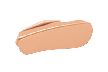 Makeup foundation, beige concealer swatch