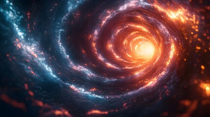 Obraz premium Dynamic Abstract Art Representing Chaotic Emotions with Vibrant Colors and Intense Movement