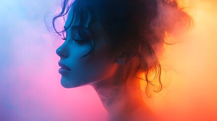 Ethereal Dreamlike Waves in Soft Pastel Colors Capturing Tranquility and Serenity in Nature