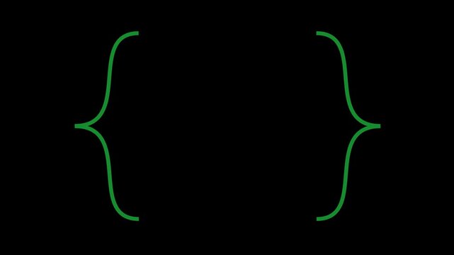 Curly Bracket Animation