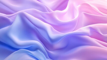 Obraz premium Fluid gradient fabric texture in shades of blue, purple, and lavender for elegant background design and creative projects