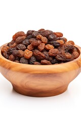 Obraz premium Crisp dried raisins, golden and sweet, ready for baking or snacking.