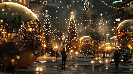 New Year promotional poster with "2025" at the center, vibrant hues, urban night backdrop, gradient design, captured with a telephoto lens, spotlit highlights, dazzling festive ambiance, contemporary 