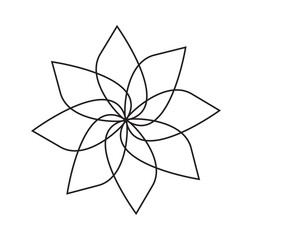 flower graphic design vector symbol logo
