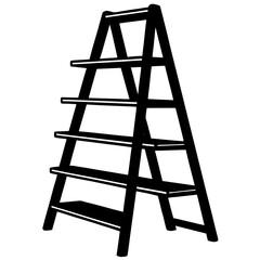 ladders isolated on white