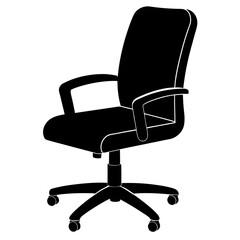 office chair isolated on white