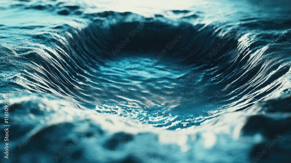 Canvas Prints rippling water surface abstract design with futuristic technology elements