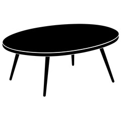 table isolated on white