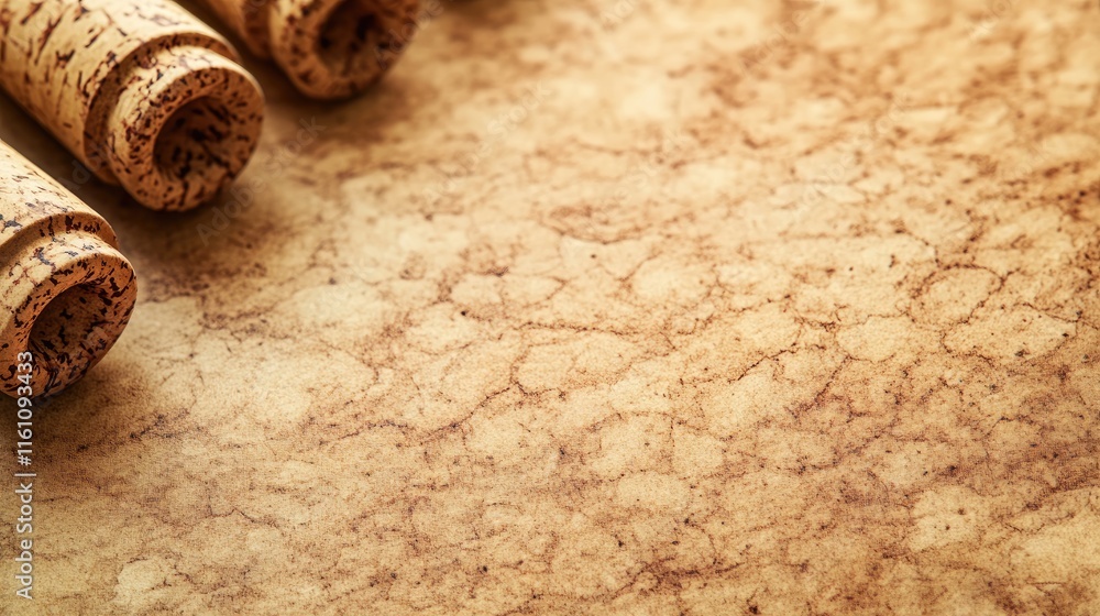 Poster cork texture background with empty space for postcard design and creative projects in a natural colo