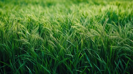 Lush Green Cornfield Texture Background Ideal for Nature and Agricultural Themes with Ample Copyspace for Text or Graphics