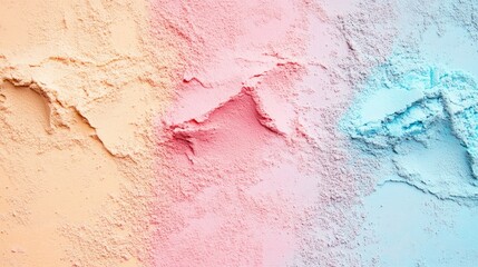 Coral Sand Background Close Up Abstract Colorful Texture in Bright Pastel Shades with Soft Copy Space for Design and Art Projects