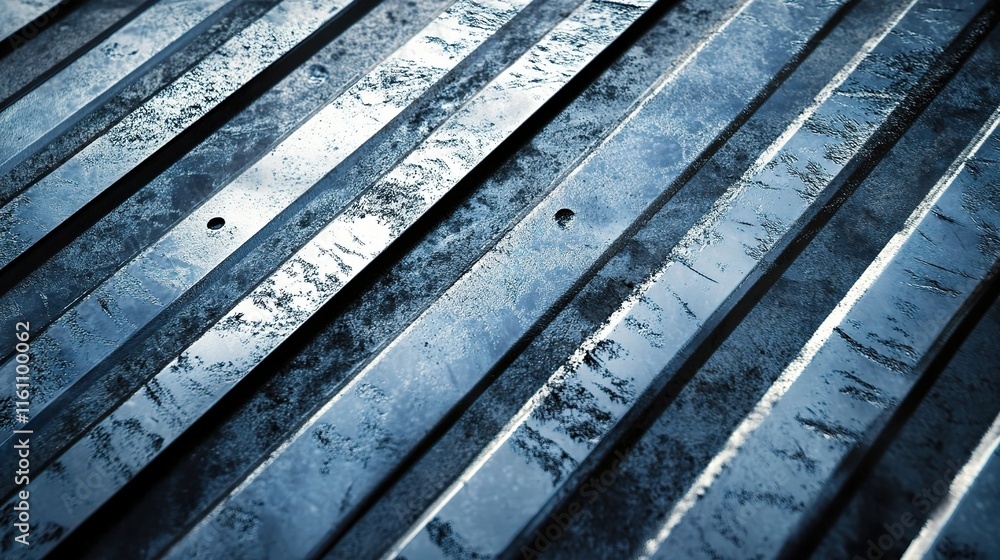 Poster close-up of industrial background with fractal patterns and textures