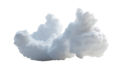 fluffy white cloud  isolated