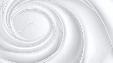 Obraz premium A close-up view of a smooth, luxurious white cream in a jar highlighting beauty and skincare.