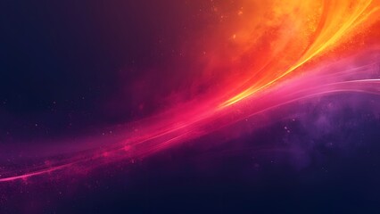 Obraz premium Dramatic Abstract Banner, Vibrant Purple Orange Gradient with Noise Texture, Modern Bold Design