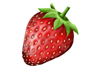 strawberry isolated on white