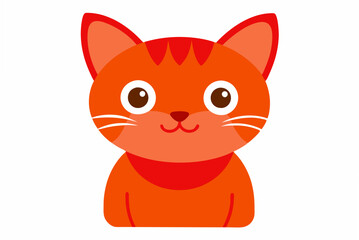 red cat with a heart