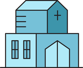 Church Building Icon
