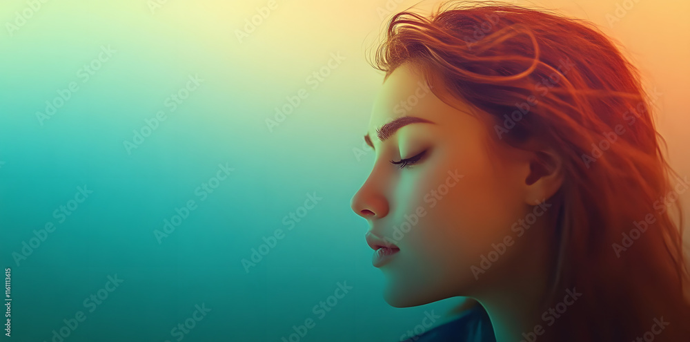 Poster subtle textured effect created by grainy gradient background with warm yellow and orange tones fadin