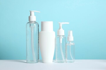 Personal hygiene products on the table